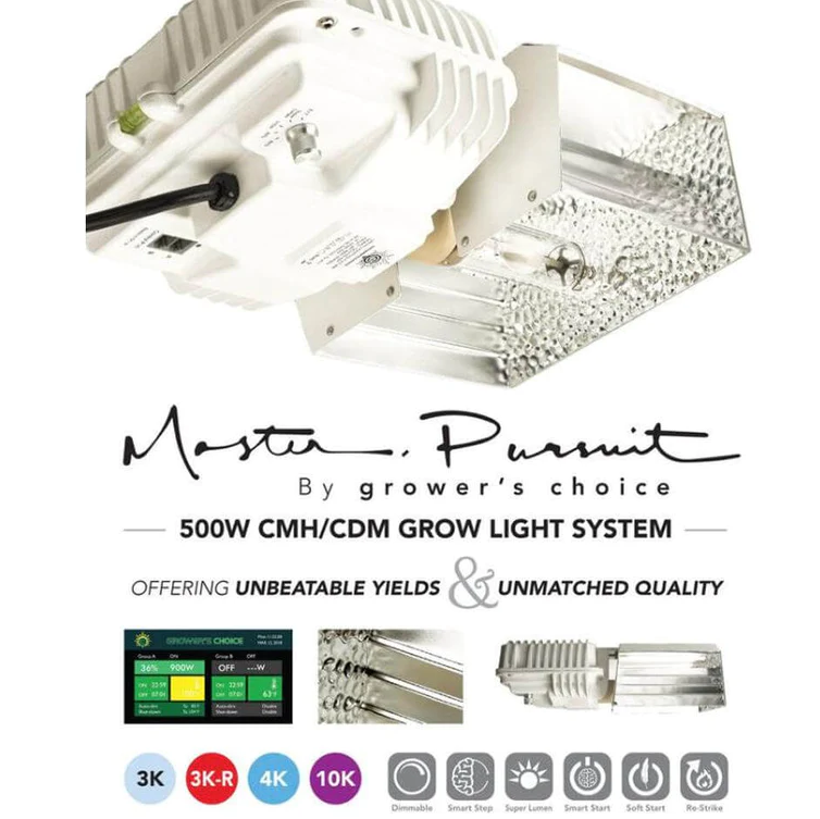 Masater Pursuit by Grower's Choice 500W CMH/CDM Grow Light System