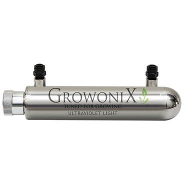 GrowoniX UV Sterilization Filter with Quick-Connect 1gpm 1/4" Quick-Connect