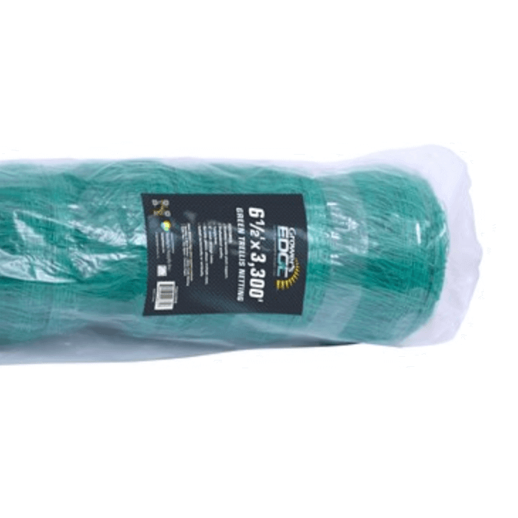 Grower's Edge Green Trellis Netting, Bulk Roll - 6.5ft x 3300ft