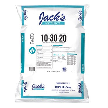 Jack's Nutrients 10-30-20 Bloom Fertilizer