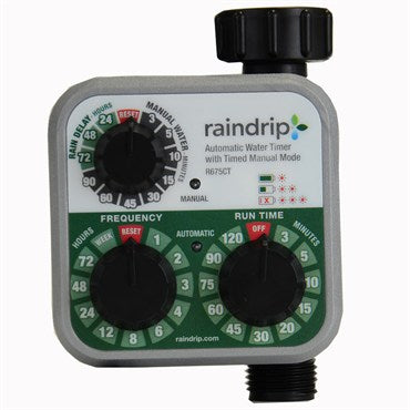 Raindrip Set-N-Flow Analog 3 Dial Water Timer