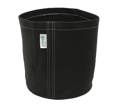 GeoPot Fabric Pots Black Round Bottom