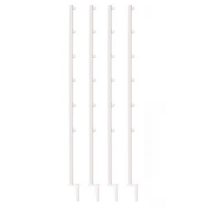 Fast Fit Continuous Bench Trellis Support 4-Poles - 4ft H