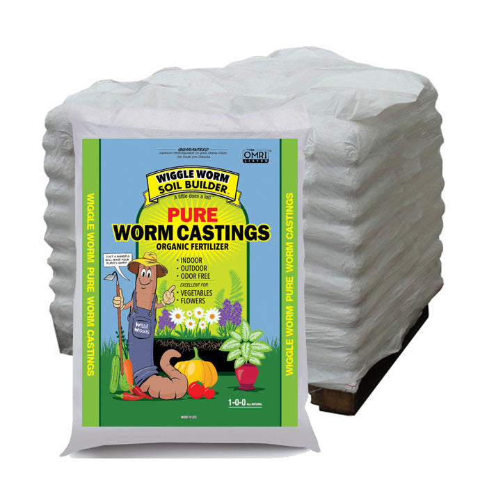 Wiggle Worm Soil Builder Pure Worm Castings, pallet