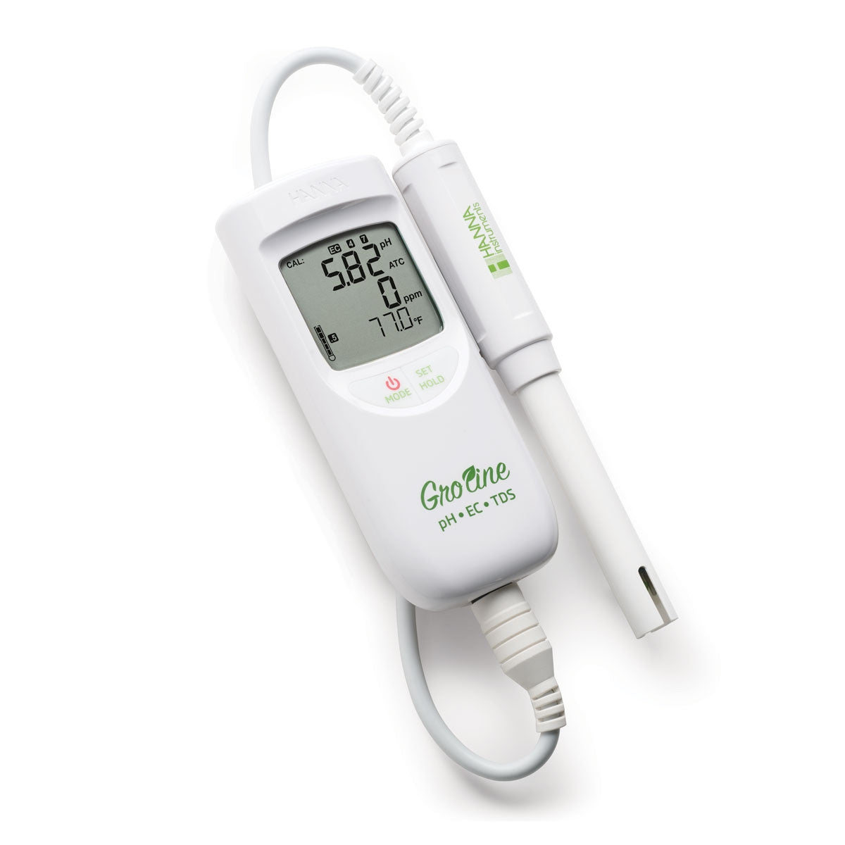 GroLine Waterproof Portable pH/EC/TDS Meter