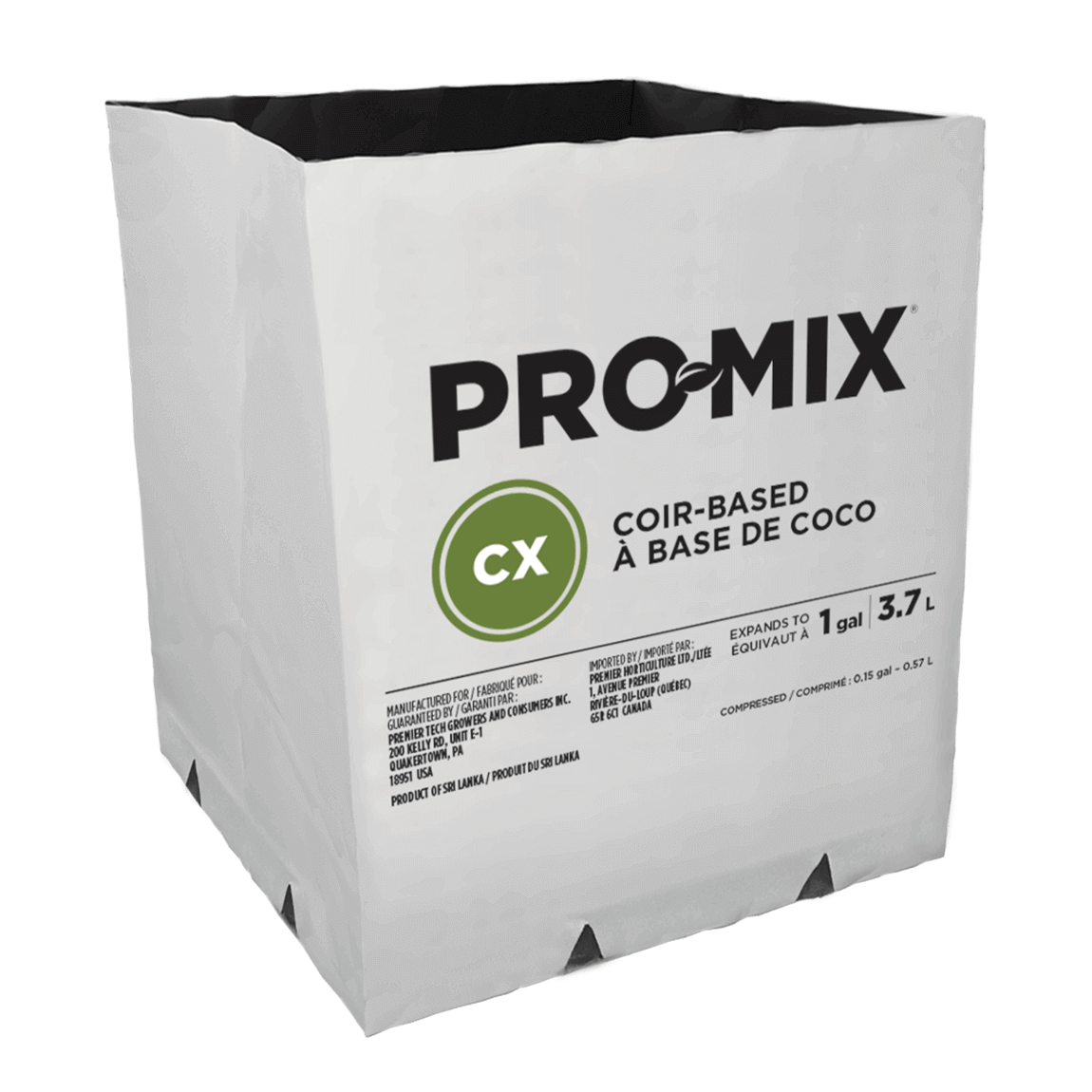 PRO-MIX CX Coco-Based Open Top Grow Bag