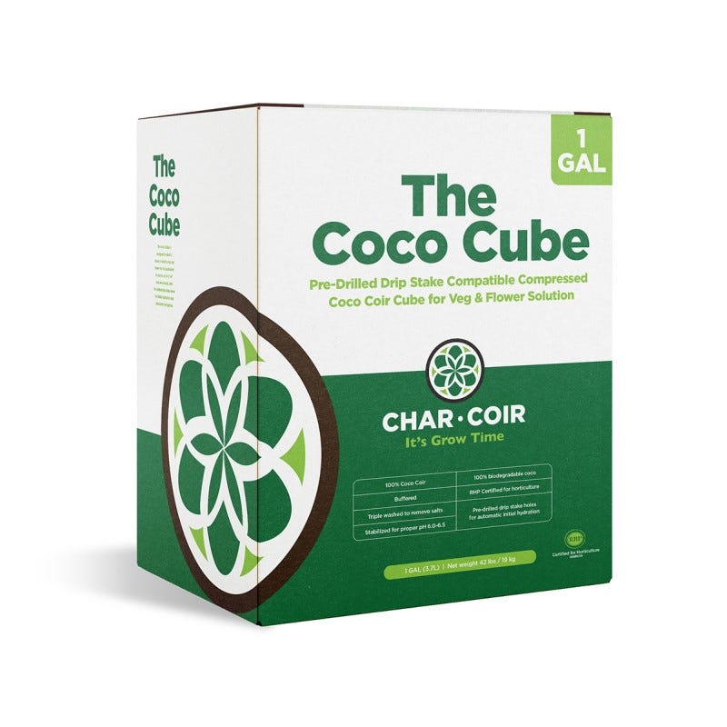 Char Coir Coco Cube RHP Certified Coco Coir