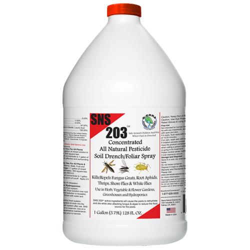 SNS 203 Conc. Pesticide Soil Drench/Foliar Spray Gallon 